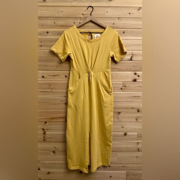 Daily Practice Size XSmall Delevan Ochre Yellow Dolman - Picture 1 of 13